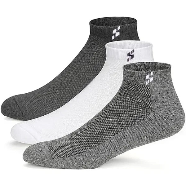 Athletic Cushioned Sports Socks – Breathable & Durable (Pack of 3)
