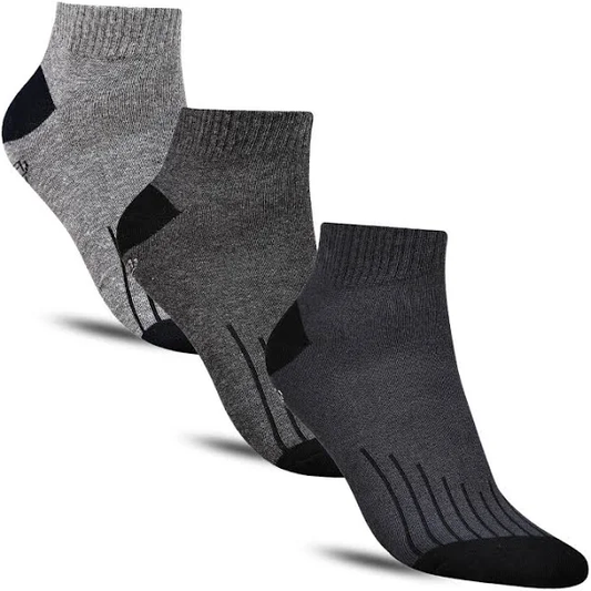 Classic Cotton Ankle Socks for Men – Pack of 3