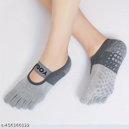 Anti-Slip Yoga & Pilates Socks – Grippy Sole with Breathable Mesh
